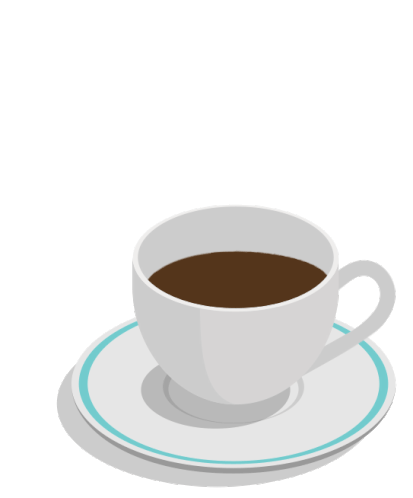 A freshly brewed cup of tea with rising steam